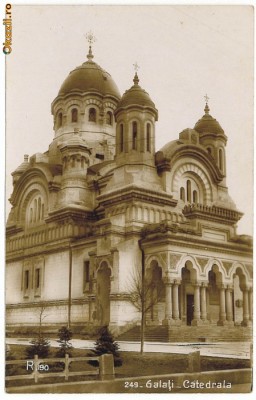 2312 - GALATI, Catedrala - old postcard, real PHOTO - unused foto