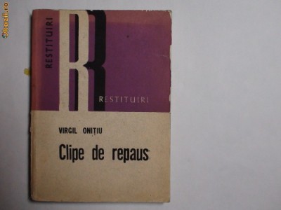 Virgil Onitiu CLIPE DE REPAUS RF21/0 foto