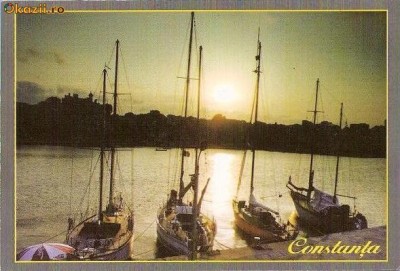 CP195-37 Constanta -Iahturi in portul Tomis - carte postala, necirculata -starea care se vede foto