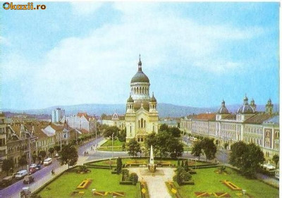 CP196-28 Cluj -Catedrala Ortodoxa -carte postala, necirculata -starea care se vede foto