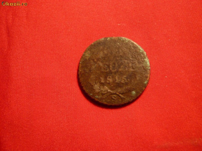 *Moneda 1 Kr Austria ,1816,S ,bronz ,cal.slaba ,d=2,4cm. foto
