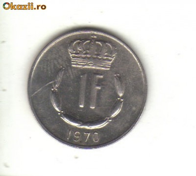 bnk mnd Luxemburg 1 franc 1970 foto