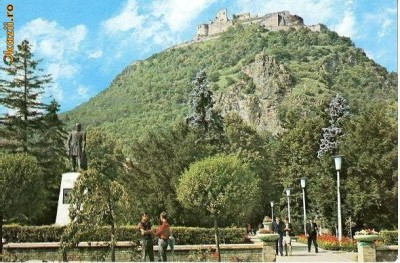 CP196-10 Deva. Cetatea (sec.XV)(jud. Hunedoara) -scrisa -carte postala, necirculata -starea care se vede foto