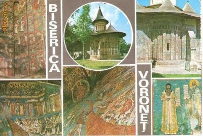 CP196-78 Biserica Voronet -carte postala, necirculata -starea care se vede foto