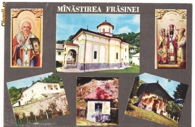 carte postala(ilustrata)-VILCEA-MINASTIREA FRASINEI foto
