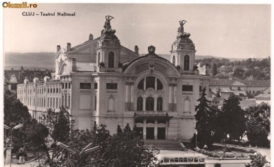 carte postala-CLUJ-Teatrul national foto