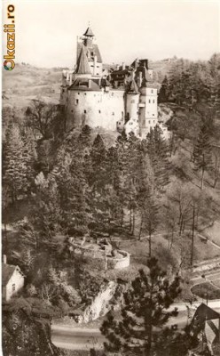 R 9257 Republica Populara Romana Castelul Bran circulata foto