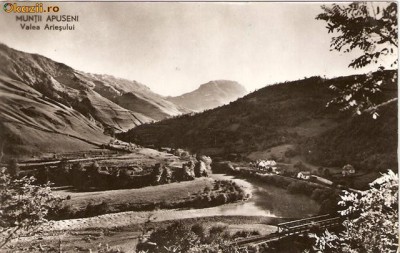 R 9220 Republica Populara Romana Muntii Apuseni Valea Ariesului circulata foto