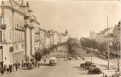 R 9213 Republica Populara Romana Arad bulevardul Republicii circulata foto