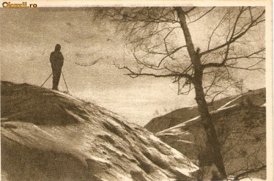 R 9045 Republica Populara Romana poiana Stalin peisaj de iarna circulata foto