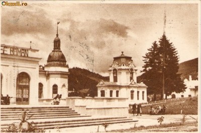 R 9114 Republica Populara Romana Vatra Dornei in parc circulata foto