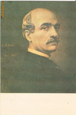 CP197-12 Vasile Alecsandri(1821-1890) C.D.Stahi -ulei pe panza -carte postala, necirculata -starea care se vede foto