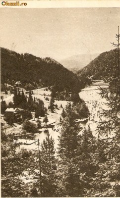 R 9153 Republica Populara Romana vedere din Lacul Rosu timbru tiparit circulata foto