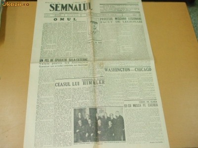 Ziar SEMNALUL 19 11 1944 foto