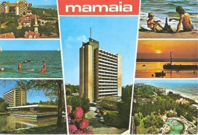 CP199-75 Mamaia -carte postala, circulata 1985 -starea care se vede foto