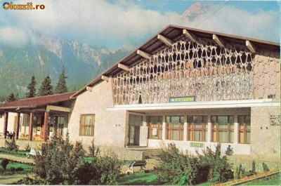 CP199-01 Busteni. Hotel Caraiman -carte postala, circulata 1972 -starea care se vede foto