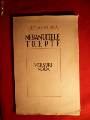 LUCIAN BLAGA -Nebanuitele Trepte - 1943 -Prima Editie foto