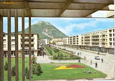 CP200-14 Deva -Vedere spre cetate -carte postala, circulata 1969 -starea care se vede foto