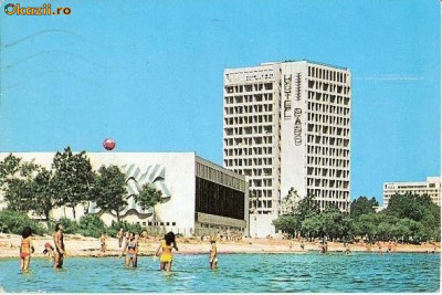 CP200-23 Mamaia -Hotel Parc -carte postala, circulata 1980 -starea care se vede foto