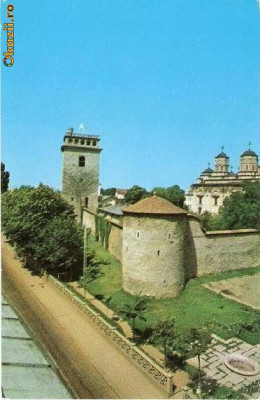 CP200-79 Iasi. -Biserica si Turnul Golia -carte postala, circulata 1967 -starea care se vede foto