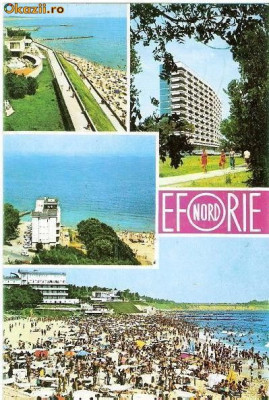 CP200-40 Eforie Nord. -carte postala, circulata 1977 -starea care se vede foto