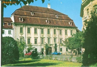 CP200-28 Sibiu. Muzeul Brukenthal -carte postala, circulata 1967 -starea care se vede foto