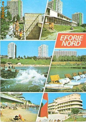 CP200-35 Eforie Nord -carte postala, circulata 1984 -starea care se vede foto
