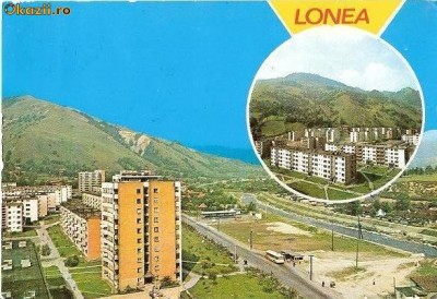CP200-87 Lonea, jud. Hunedoara -carte postala, circulata 1980 -starea care se vede foto