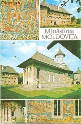 CP201-34 Manastirea Moldovita -carte postala, circulata 1978 -starea care se vede foto