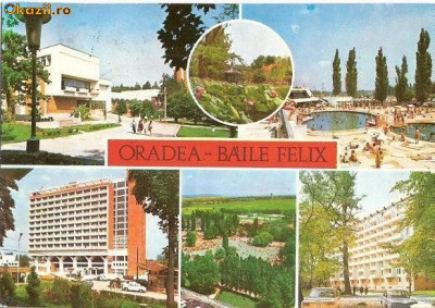 CP201-46 Oradea -Baile Felix -carte postala, circulata 1979 -starea care se vede foto