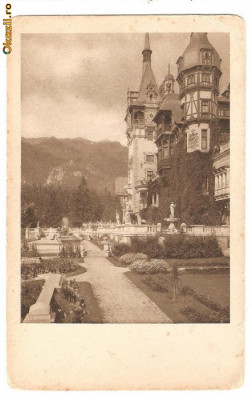 CPI (B212) SINAIA, CASTEL PELES, FATADA SI TERASE, NECIRCULATA, ATEBELICA. foto