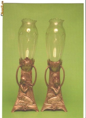 CPI (B218) BRAILA, VASE DECORATIVE, ARTA 1900, NECIRCULATA. foto