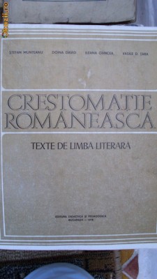 CRESTOMATIE ROMANEASCA foto