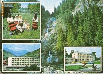 CP201-80 Jud. Maramures: Cascada ,,Izvorul Cailor&amp;quot;; Sieu; Borsa; Ocna Sugatag(port popular) -carte postala, necirculata -starea care se vede foto