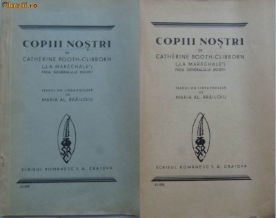 Clibborn , Copiii nostri , Scrisul Romanesc , Craiova , interbelica foto