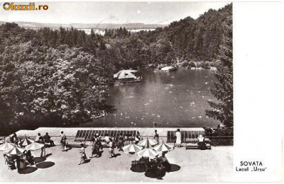 CP202-45 Sovata -Lacul ,,Ursu&amp;quot; -RPR -carte postala, circulata 1963 -starea care se vede foto