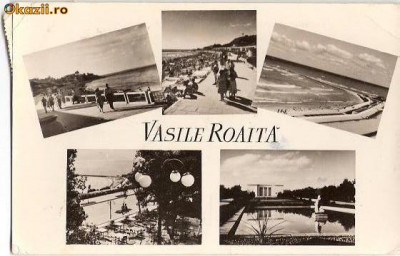 CP202-62 Vasile Roaita -Pe plaja - RPR -carte postala, circulata 1961 -starea care se vede foto