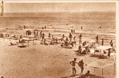 R 8995 Republica Populara Romana Mangalia plaja circulata foto