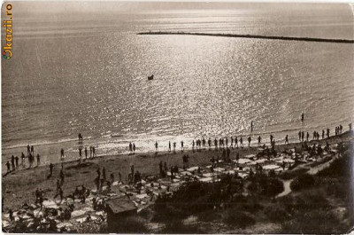 CP202-61 Vasile Roaita -Pe plaja - RPR -carte postala, circulata 1958 -starea care se vede foto