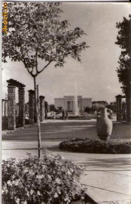 CP202-64 Eforie-Sud -Teatrul de vara - RPR -carte postala, circulata 1964 -starea care se vede foto