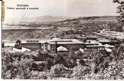 CP202-52 Doftana -Vedere generala a muzeului -RPR -carte postala, circulata 1964 -starea care se vede foto