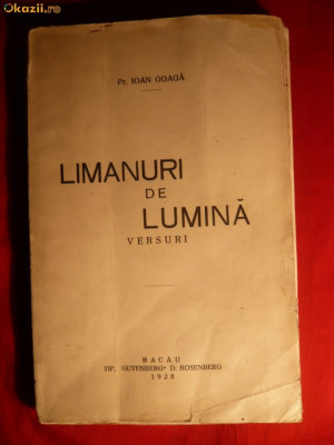 Preot Ioan Goaga -Limanuri de lumina -Prima Ed. 1928 foto