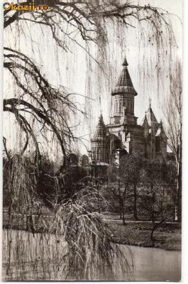 CP203-42 Timisoara -Catedrala Mitropoliei Banatului -carte postala, circulata 1967 catre Petresti, Sebes -starea care se vede foto