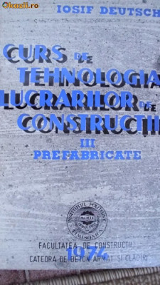 CURS DE TEHNOLOGIA LUCRARILOR DE CONSTRUCTII foto