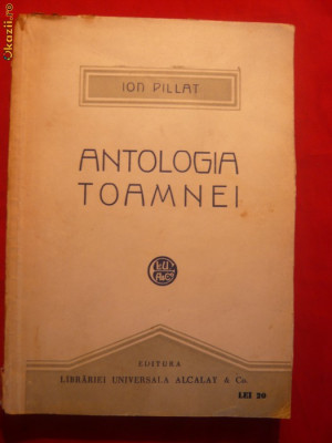 Ion Pillat - Antologia Toamnei -Prima Ed. 1921 foto