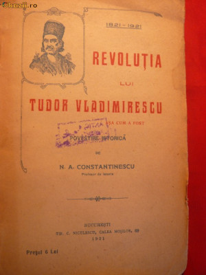 N.A.Constantinescu - Rev. lui T.Vladimirescu - ed.1921 foto