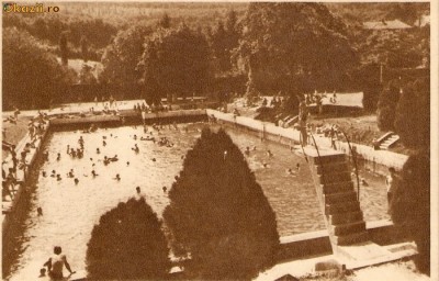 R 8978 Republica Populara Romana geoagiu bai strandul circulata foto