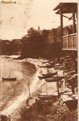 R 8961 Republica Populara Romana constanta barci pescaresti circulata foto