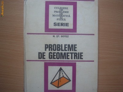 Probleme de geometrie Mihail St. Botez RF4/3 foto