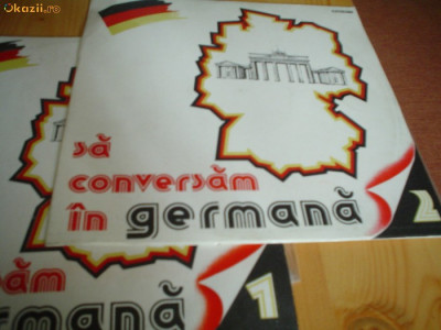 sa conversam in germana vol. 1 + 2 disc vinyl 2 lp EXE 04085 electrecord NM foto